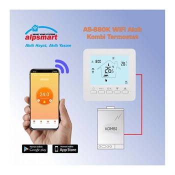 Alpsmart | AS-880K Akıllı Wi-Fi Kombi Termostatı