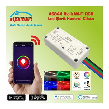 Alpsmart | AS844 Akıllı Wi-Fi Led Şerit Kontrol Cihazı