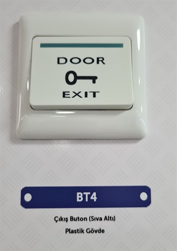 BT4 Plastik Dekoratif Kapı Açma Butonu Sıva Altı Kullanım